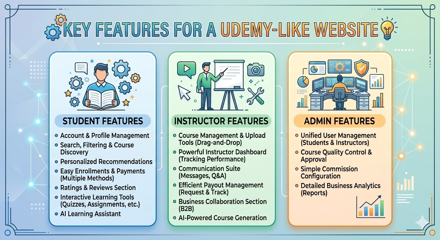 Key Udemy Website Features