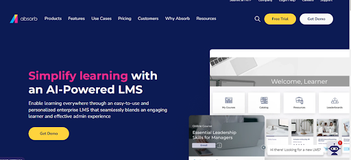 Absord LMS - Homepage