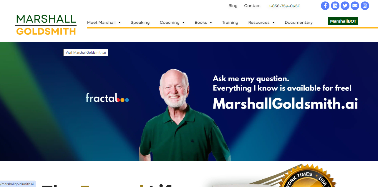 Marshall Goldsmith’s official website