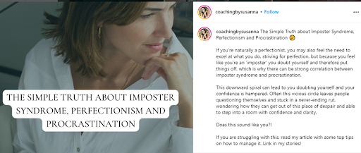 For instance, if you are a personal coach, and your audience frequently uses the term “imposter syndrome”. Leveraging the exact phrase in your content or your bio makes you more approachable.