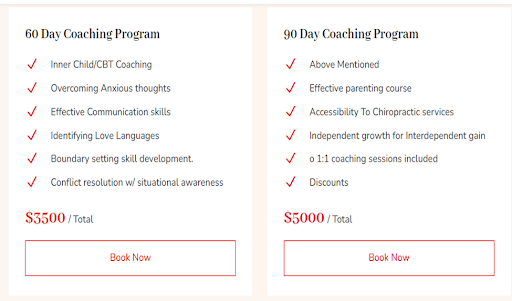 Mike D. is a renowned family coach offering two coaching packages (60-day and 90-day).