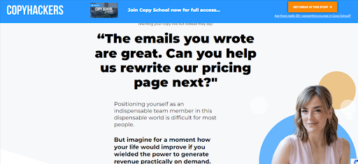 Copyhackers is a robust membership site offering online resources to master the art of copywriting.