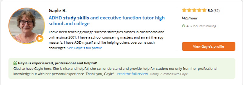 Creative writing, math tutoring, and financial literacy experts are a few other areas for skill tutoring.