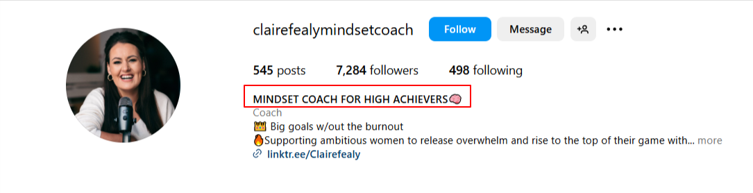 ClaireFealy is a mindset coach for ambitious women who believe in achieving big feats.