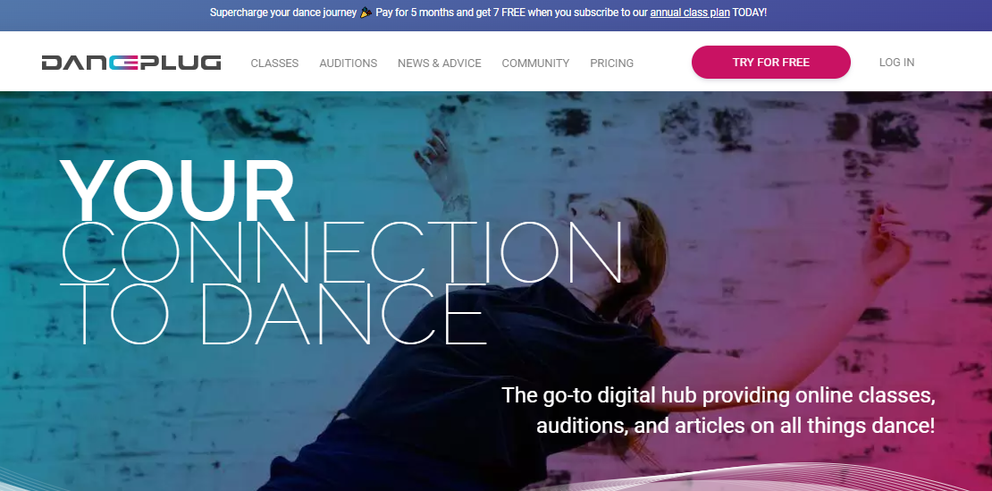 Danceplug membership caters to diverse dance styles and levels with on-demand content.