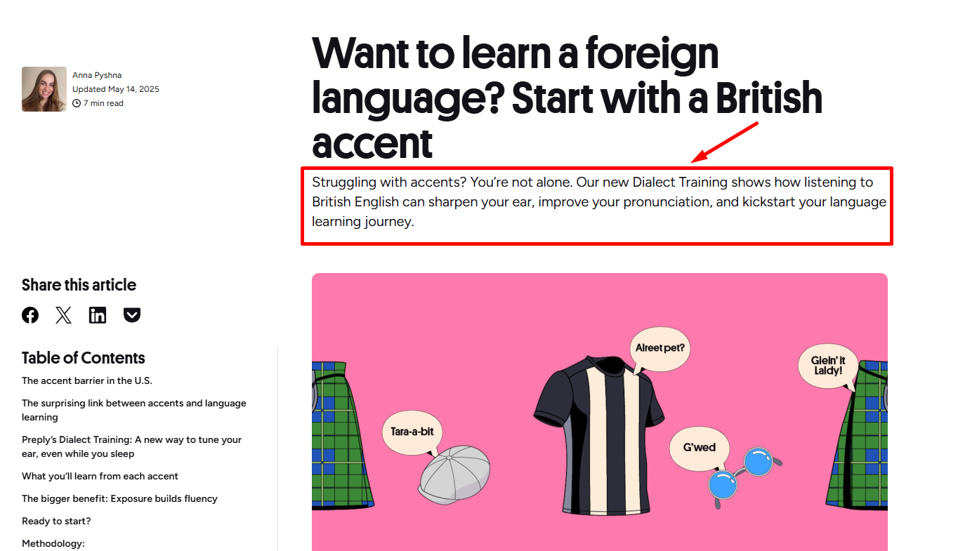 Preply Persona-focused blogs