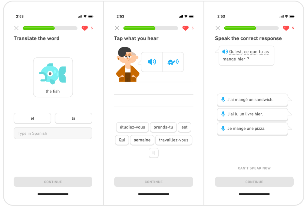 Duolingo Language Selection