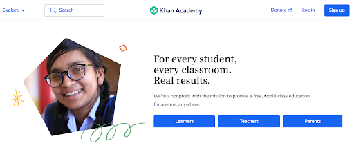 Khan Academy — Non-profit e-learning platform