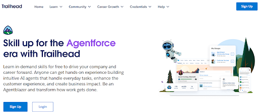 Salesforce Trailhead - E-learning platform for Salesforce skills