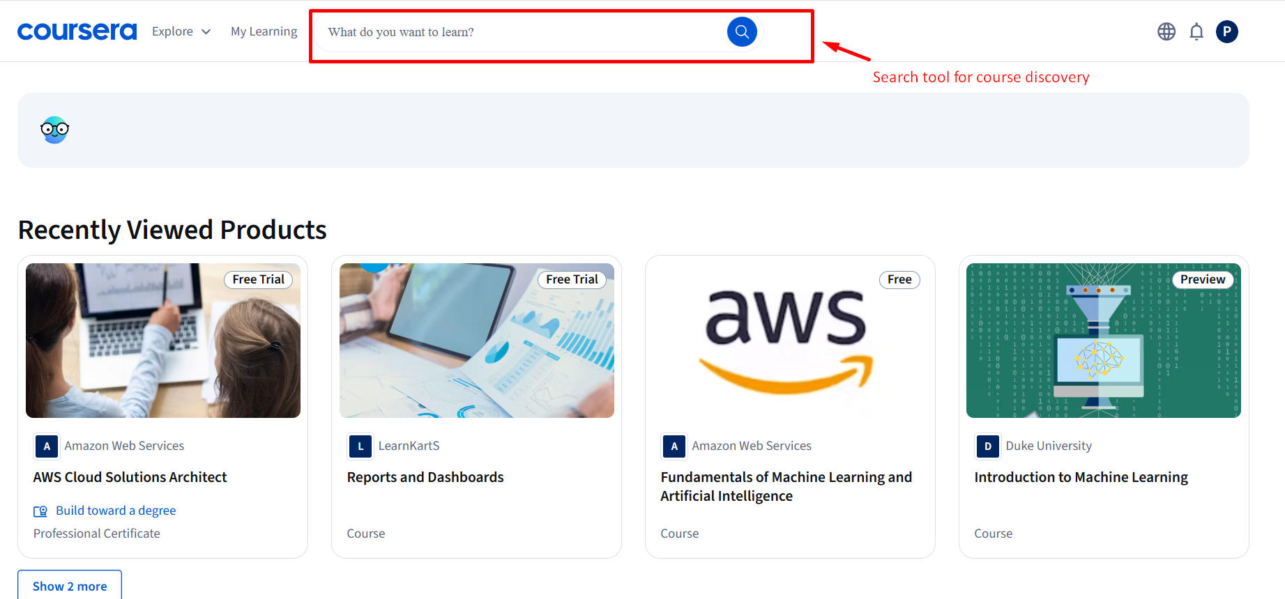 Coursera Search & Discovery Tool