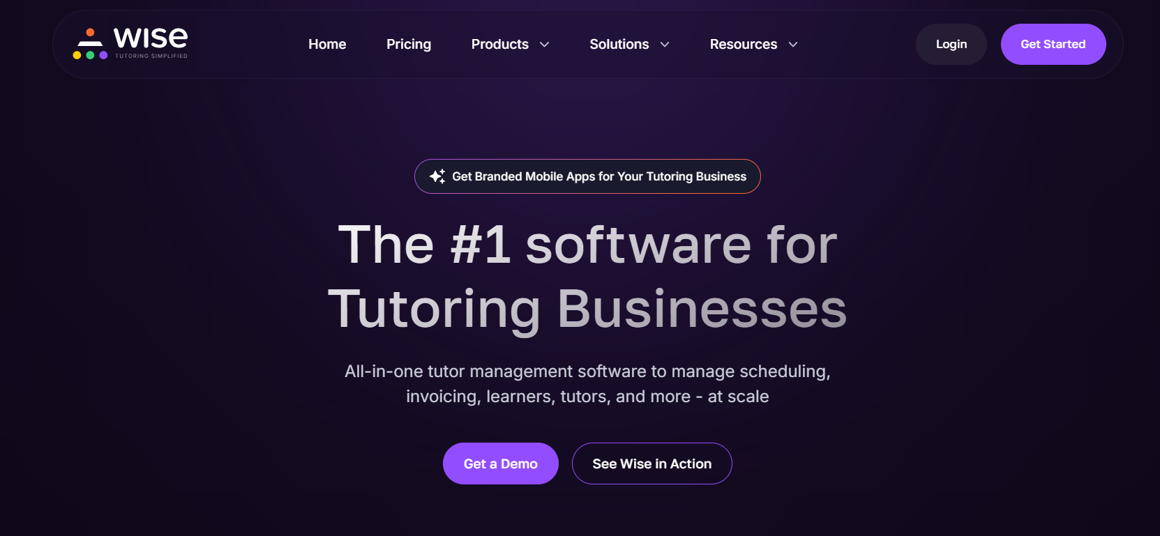 Wise.live, software for tutoring business