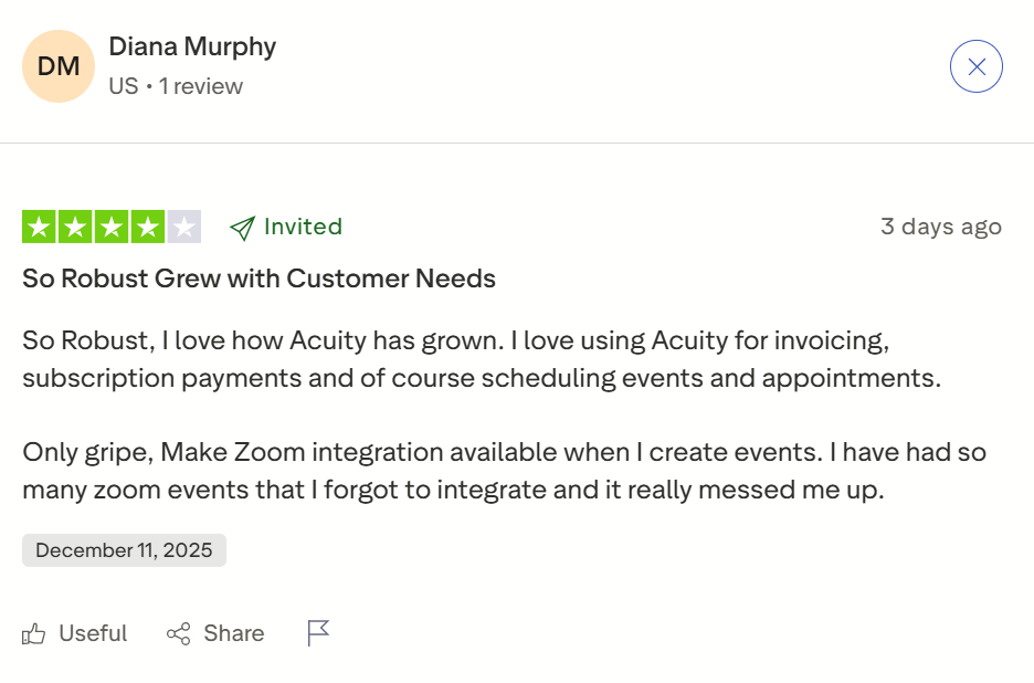 Acuity Scheduling Reviews