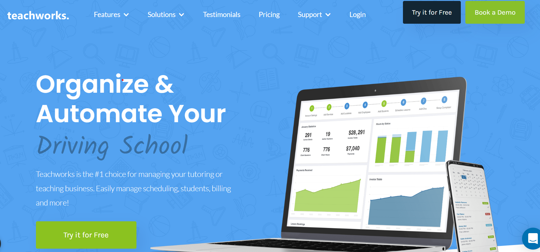 Teachworks tutoring software as an alternative to TutorCruncher for tutoring businesses
