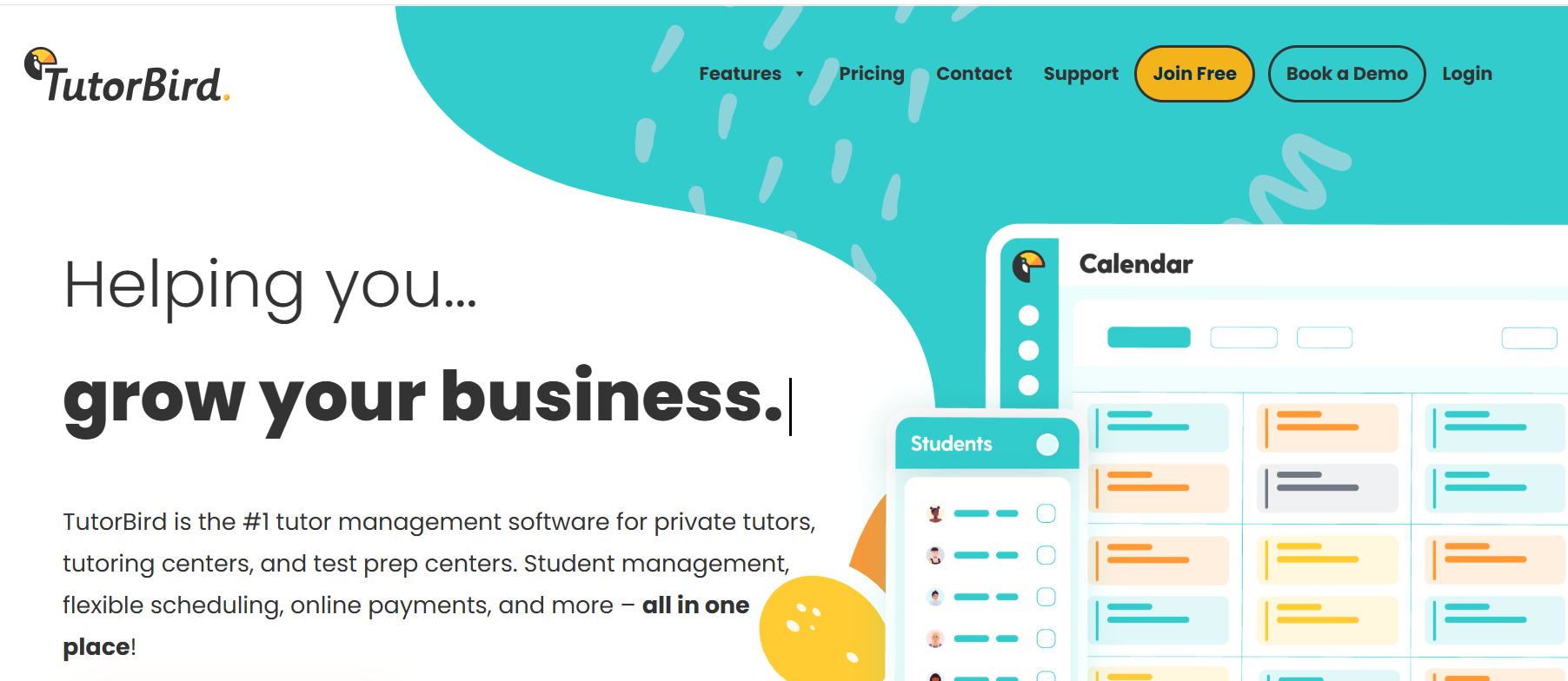 TutorBird tutoring software as an alternative solution for managing scheduling, billing, and student lessons