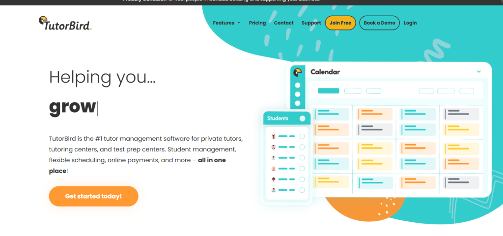 TutorBird homepage