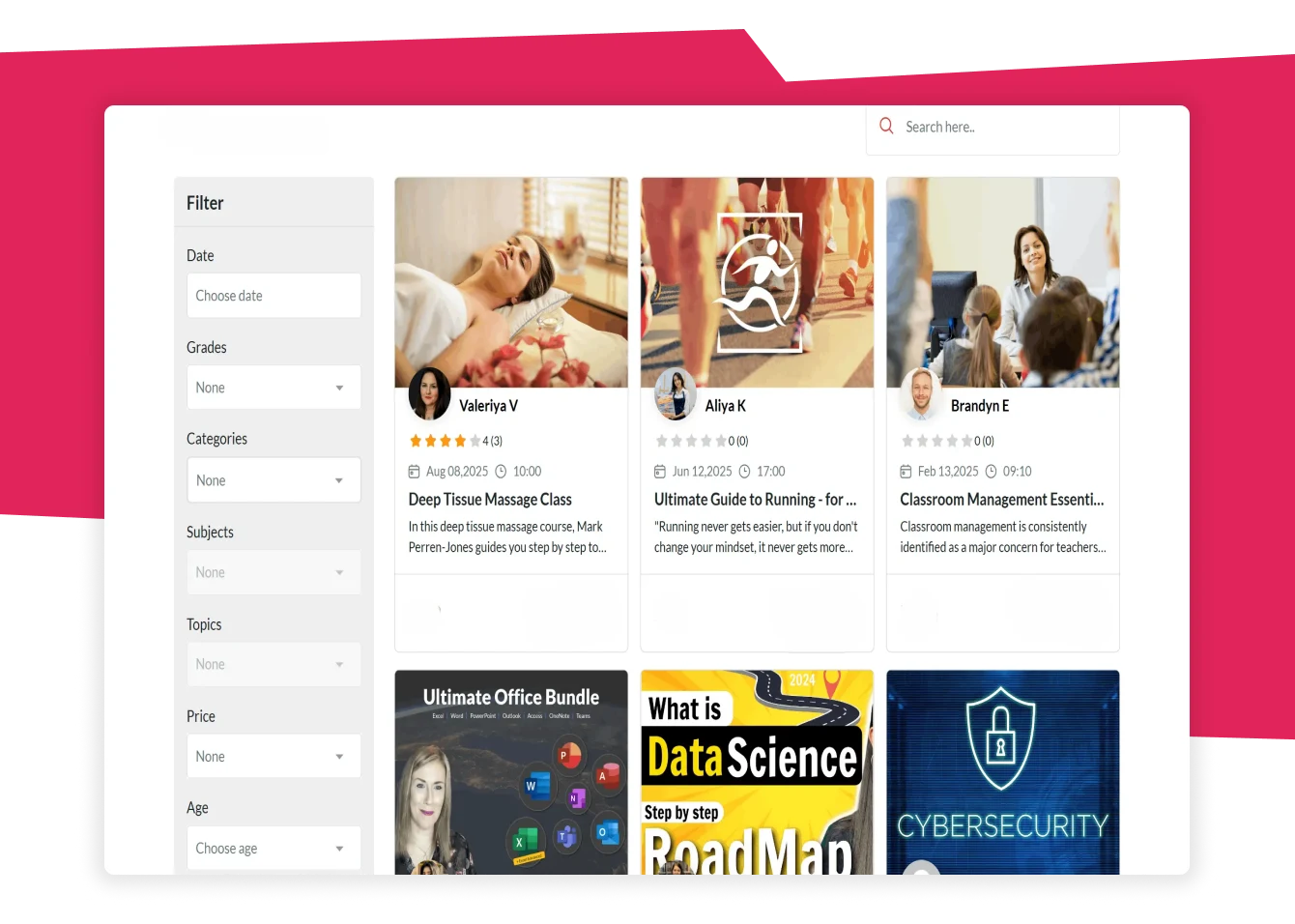 LMS Clone Script by Pinlearn