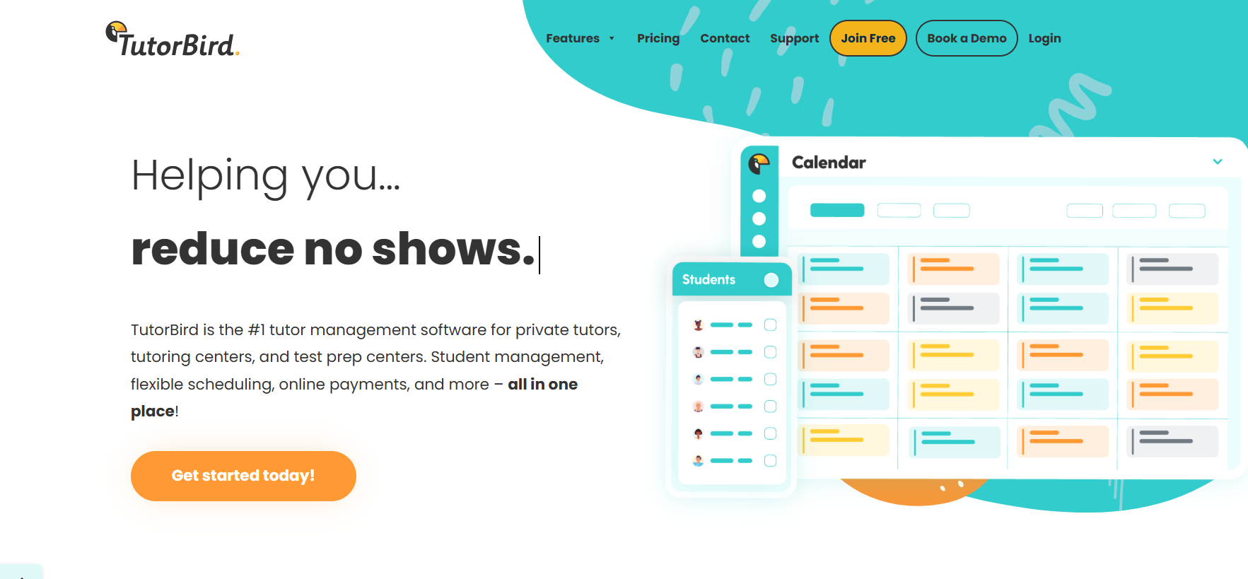 TutorBird tutor management software for scheduling and student management